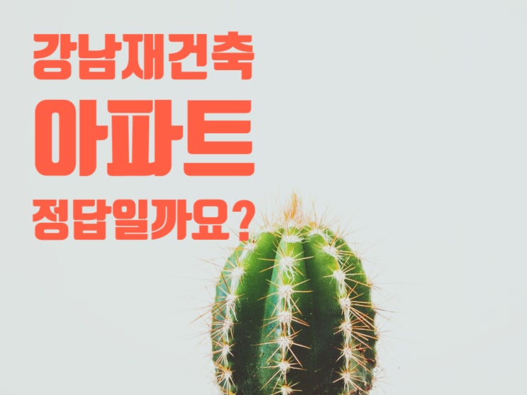 강남 재건축 아파트 결국 그게 정답일까요? 강남 재건축 아파트 결국 그게 정답일까요?
