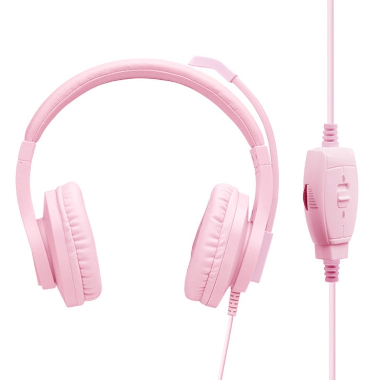  아이리버 CLEARCHAT 스테레오 게이밍 헤드셋 IR-H30V, 핑크