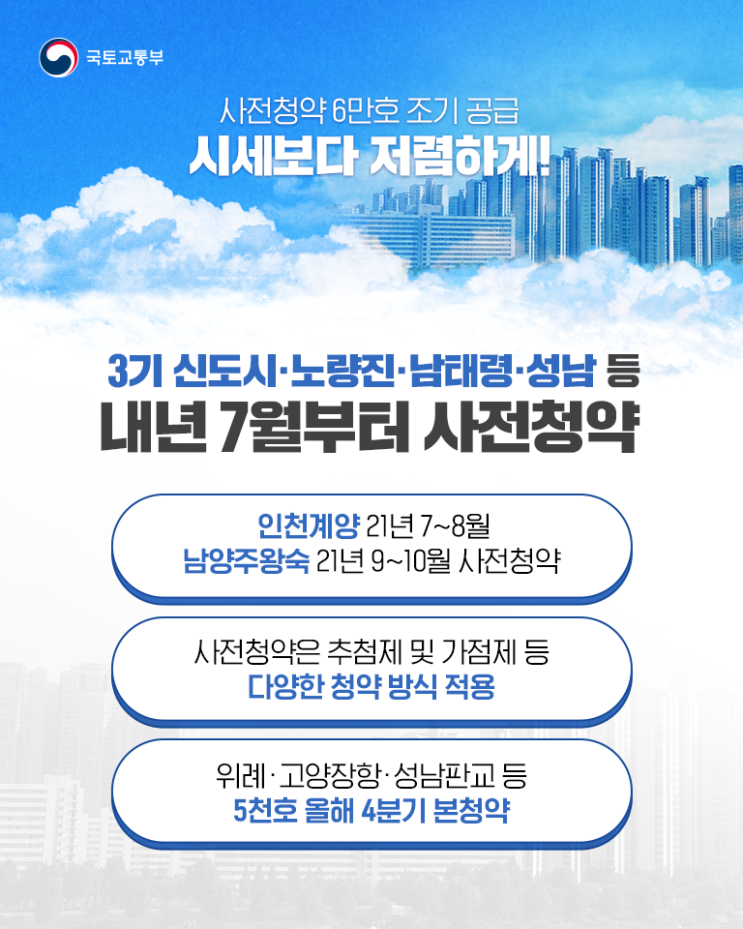  남태령, 노량진역 인근 군부지 사전청약