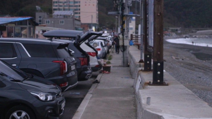  울산 차박지 추천 차박 하기좋은 울산 정자해수욕장(강동 몽돌해변)