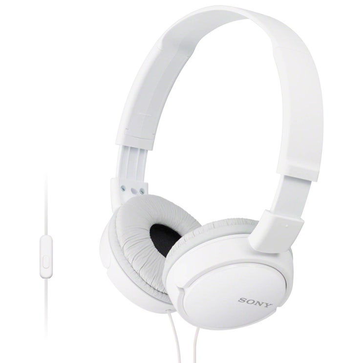  소니 헤드폰 MDR-ZX110AP, 화이트