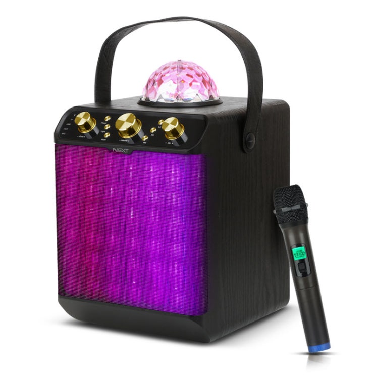  넥스트 블루투스 휴대용 노래방 마이크 + 앰프 30W, 앰프(NEXT-BT40AMP), 마이크(NEXT-31MIC)