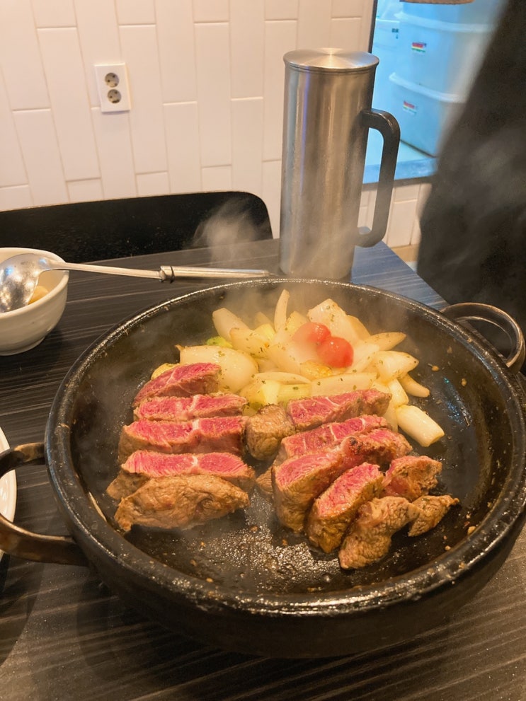  광명역맛집 돌판고기구이, 돌판된장전골의 한국식 재해석 "온돌"