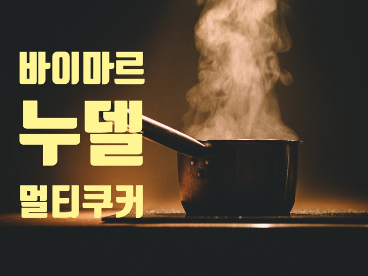  [바이마르 누델멀티쿠커] 1인가구 요똥들에겐 딱!!