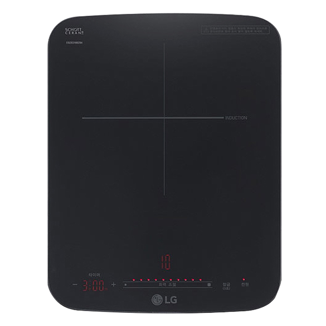  LG DIOS 포터블 인덕션 전기레인지 1구 자가설치, HEI1V9