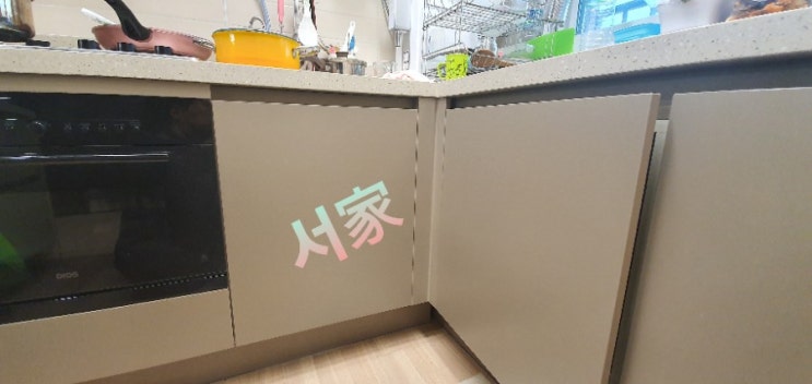  동래구 명장동 이편한세상 삼성 DW50R4055FS 8인용 식세기 공간 작업