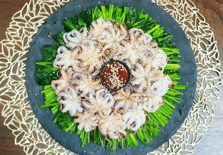  쭈꾸미 숙회 만들기, 참나물쭈꾸미숙회, 쭈꾸미손질법