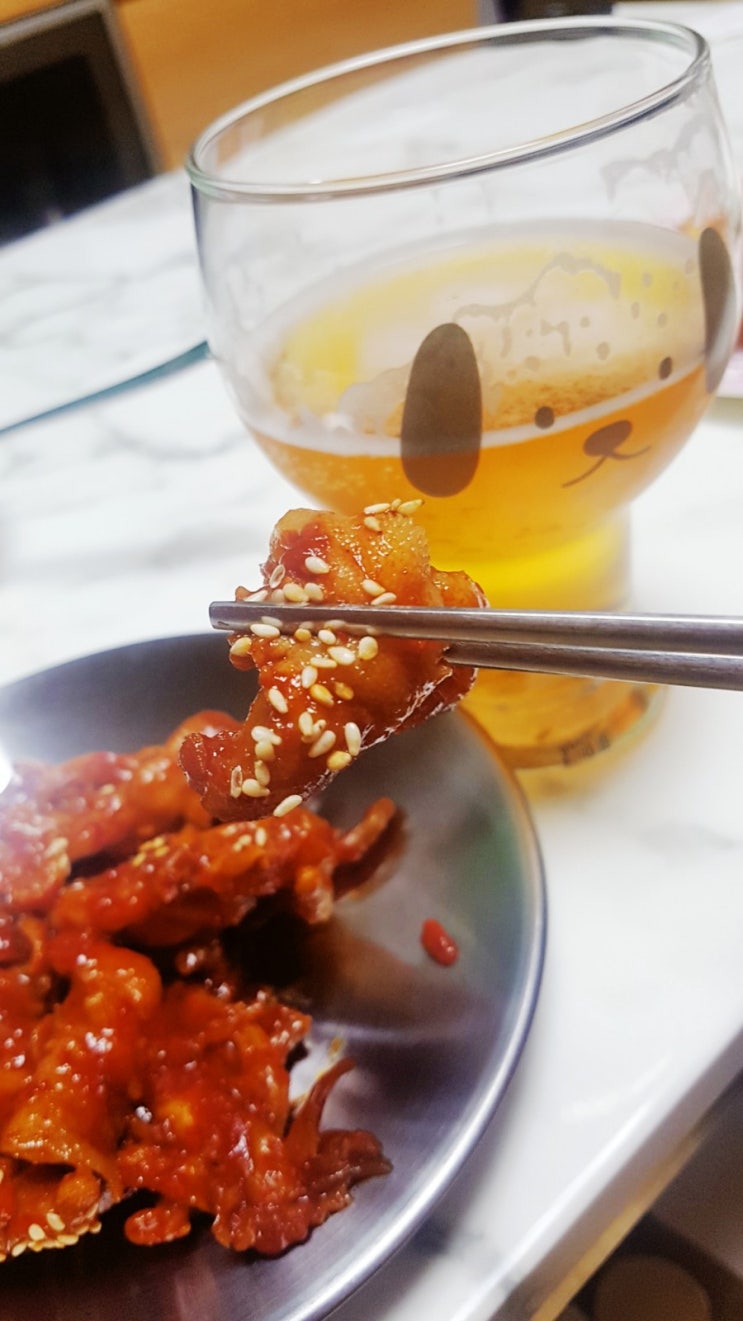  CU편의점 안주 매콤한 무뼈 닭발