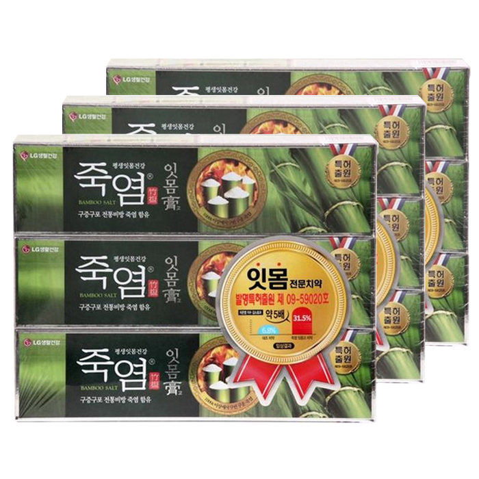  죽염 잇몸고 치약, 120g, 9개입