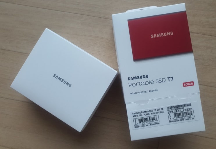  삼성전자 포터블 외장SSD T7 500GB