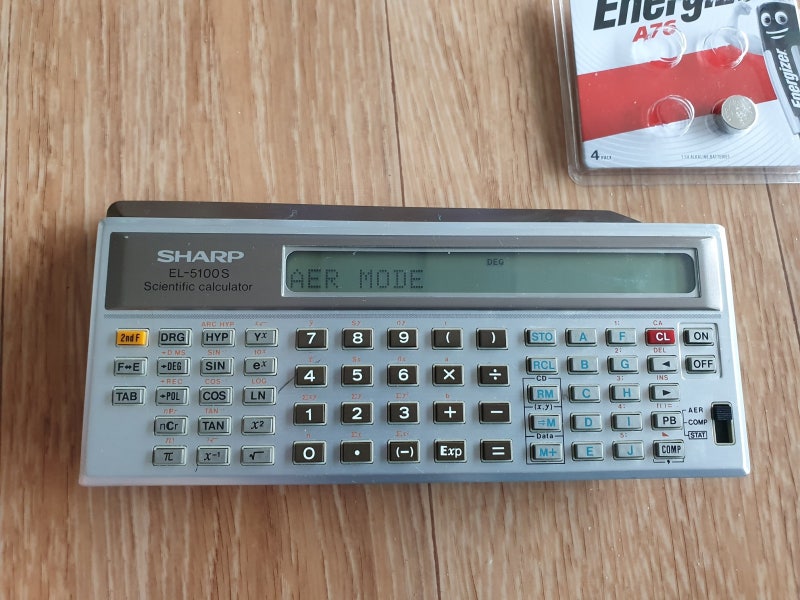 샤프 공학용 계산기 sharp EL-5100s -레트로(1987 : 네이버 블로그