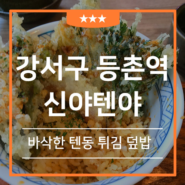  강서구 등촌역 맛집 신야텐야(feat. 텐동 우동 소바 덮밥 오빠랑 맛집 혼밥 일식 바삭한 튀김 JMT)