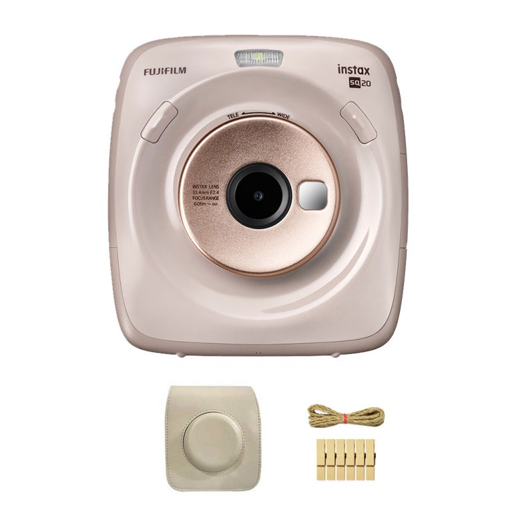  인스탁스 스퀘어 즉석카메라 베이지 Instax SQ20 + 전용케이스 + 포토라인, 1세트