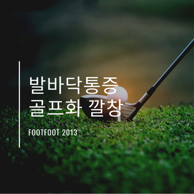  [공유] 사장님 나이스 샷! 발바닥 통증 골프화 깔창 footfoot