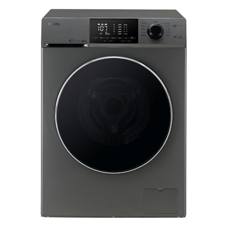  위니아딤채 드럼 크린 세탁기 WMF12BS5T 12kg 방문설치 다크실버