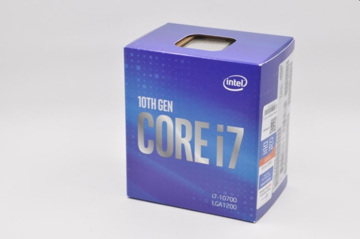 인텔 10세대 CPU i7-10700 내장그래픽 모델 언박싱 후기 인텔 10세대 CPU i7-10700 내장그래픽 모델 언박싱 후기