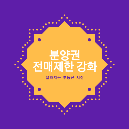  분양권 전매제한 강화로 달라지는 부동산시장