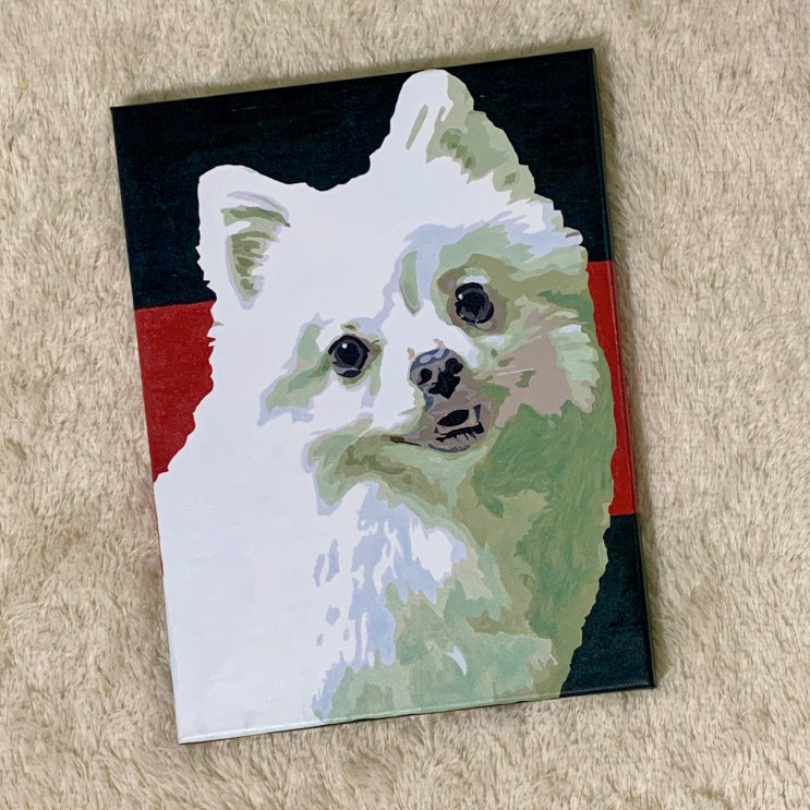  스마트 포터 주문 제작 DIY 그림 그리기, 실패 없는 댕댕이 그리기 피포 페인팅 후기•ﻌ•