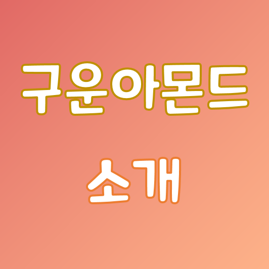  [간호사의 자소서] 공지 - 구운아몬드 소개