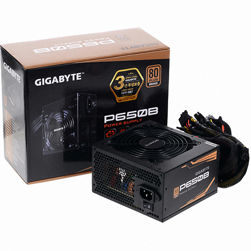  기가바이트 P650B 80PLUS BRONZE 유체베어링 GP-P650B