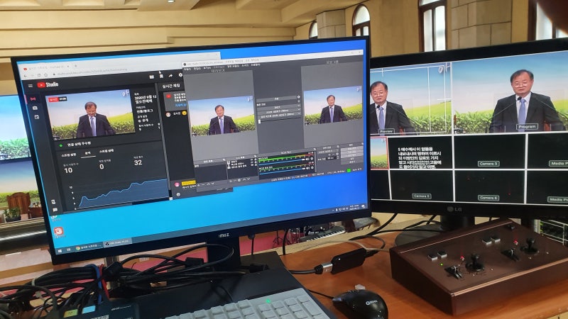 포항단비교회 실시간예배를 위한 라이브스트리밍 장비 설치 Iodata Gv Huvc 루스미디어 네이버 블로그