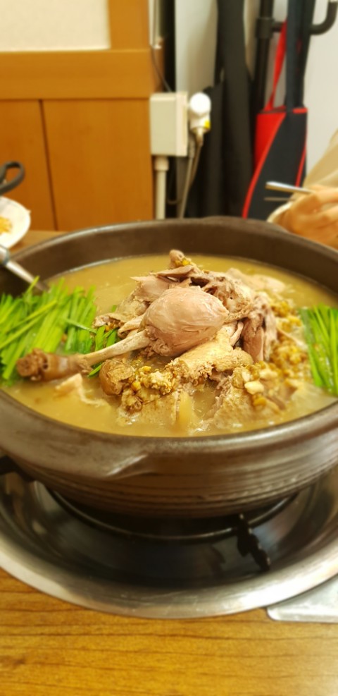 부천오리고기맛집 덕화한방삼계탕한방오리에서 오리누룽지백숙으로 몸보신하세요