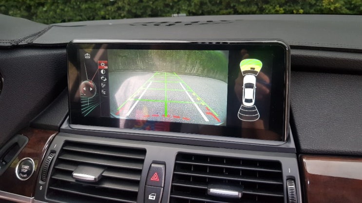  흐릿한 순정 후방카메라를 선명한 FHD 후방카메라로 교체하기...  BMW E70 SI  안드로이드용 후방 카메라 장착기