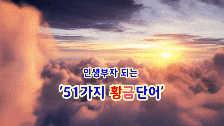 인생부자 되는 '51가지 황금단어' 인생부자 되는 '51가지 황금단어'