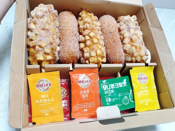 아차산역 명랑핫도그 치즈폭탄세트 메뉴로 뿌시기 아차산역 명랑핫도그 치즈폭탄세트 메뉴로 뿌시기