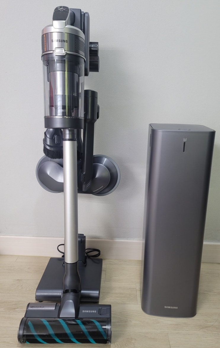  내돈내산) 삼성 2020년형 제트 무선 청소기 VS20T9258SDCS 200W 실버,청정스테이션 후기~ 핫딜~