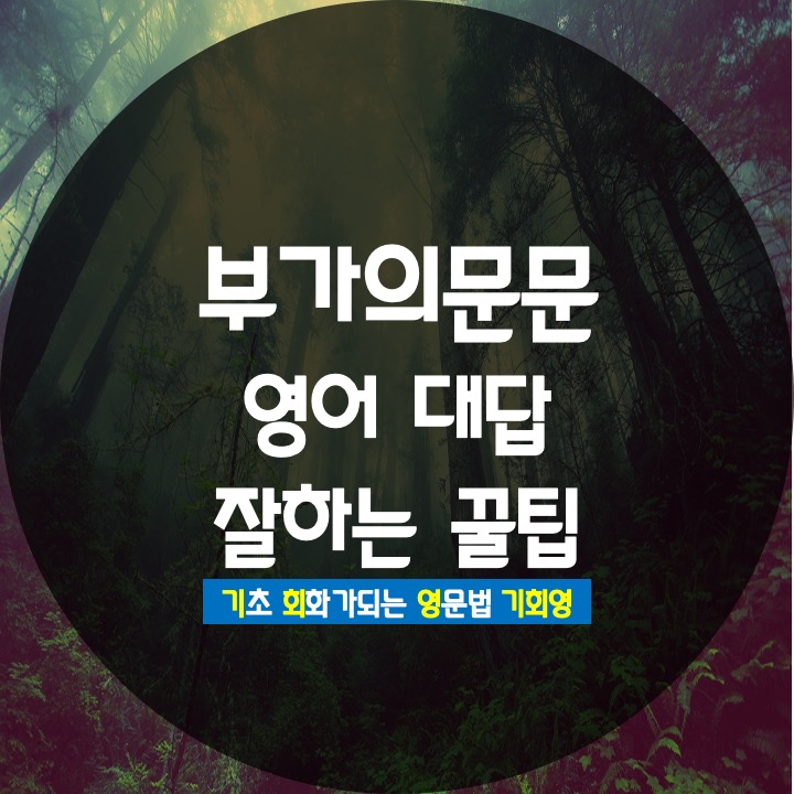  영어 부가의문문 대답 잘하는법 - 기회영 영어회화