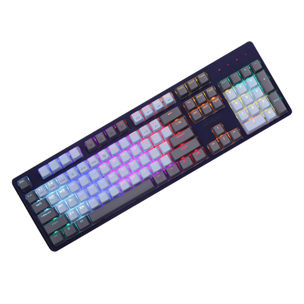  마이크로닉스 MANIC X50 4세대 광축 PBT 게이밍 키보드, MANIC X50 Gaming Keyboard, 네이비 그레이