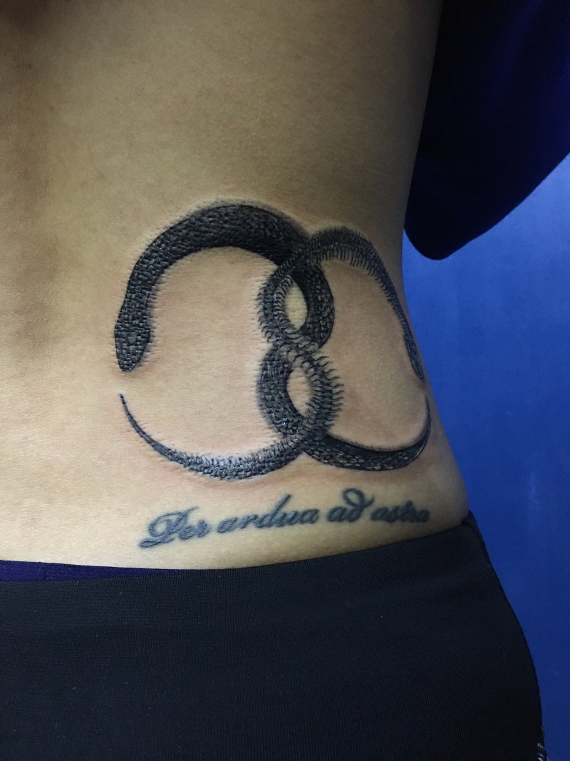 부족 스타일의 물고기자리 별자리 타투 디자인: 무료 다운로드 및 가상 체험, image size:800x1067