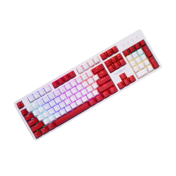  마이크로닉스 MANIC X50 4세대 광축 PBT 게이밍 키보드, MANIC X50 Gaming Keyboard, 화이트