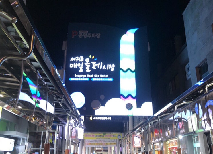  [제주도맛집] 서귀포 매일올레시장 딱새우회 흑돼지고로케 너무맛나요