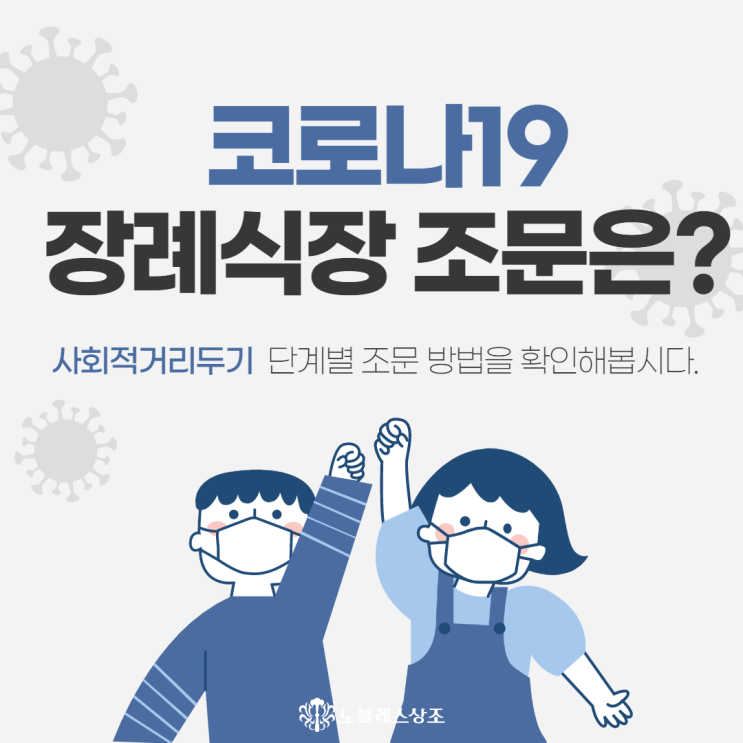  코로나19, 사회적거리두기 단계별 장례식장 조문방법