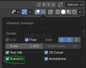  [Blender 2.9] Statistics
