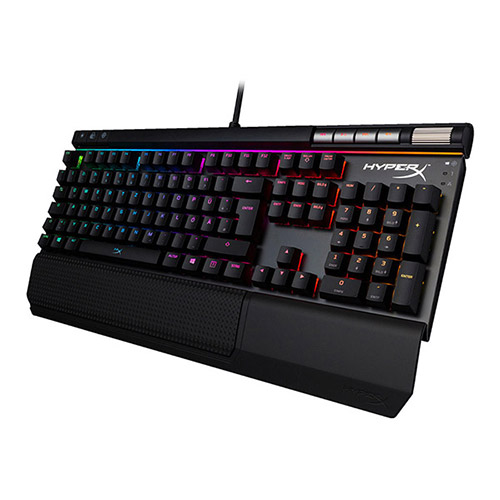  하이퍼엑스 Alloy Elite RGB 게이밍 키보드 적축, HX-KB2RD2-US/R1, 혼합 색상
