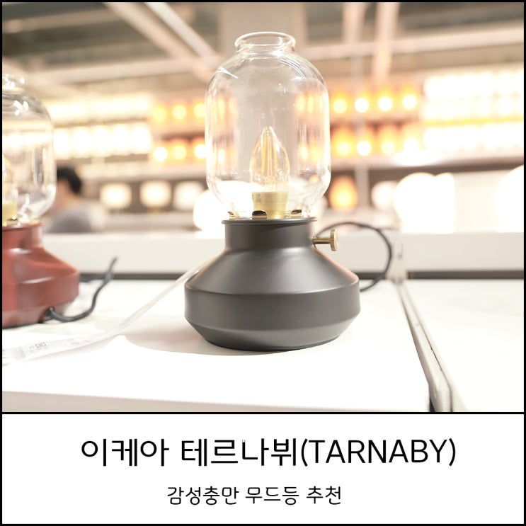  이케아 무드등 테르나뷔(TARNABY) 스탠드 조명으로 감성캠핑 연출해보세요