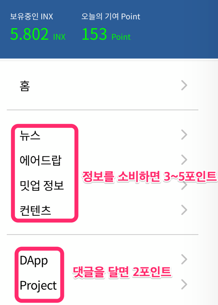  블록인사이트 인사이트프로토콜 INX 채굴하자