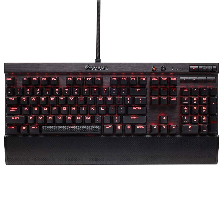 커세어 K70 LUX 적축 Red LED 기계식 키보드, 혼합 색상