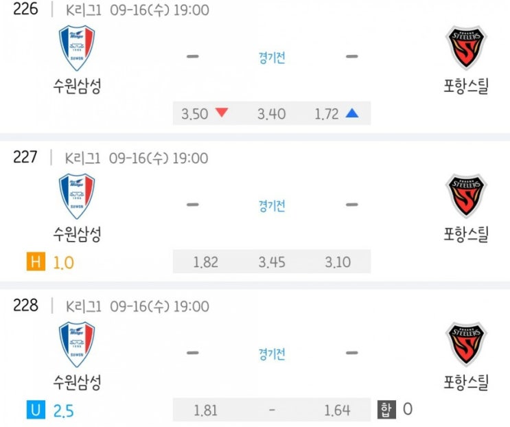 2020.09.16 K리그 프로축구 수원삼성 포항스틸러스 | 대구FC 성남FC