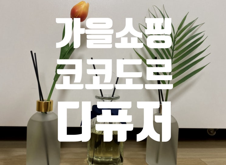  [내돈내산] 코코도르 DIY 디퓨저