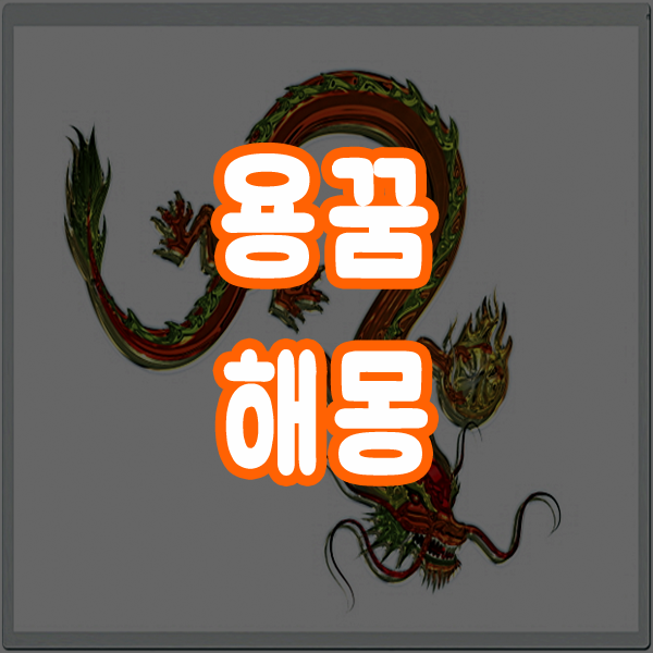  용꿈 용보는꿈 용이나오는꿈 해몽 알아보기