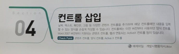  멘토 모스 워드 - 컨트롤 삽입
