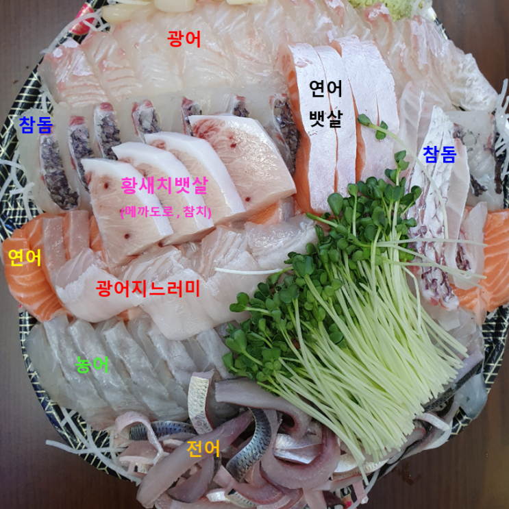  노량진수산시장 전어 회배달 가능한 노량진횟집 경성상회  전어회칼로리 알아보기