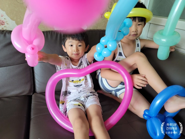  5천원의 가치. 다이소 풍선으로 집콕놀이 하기.