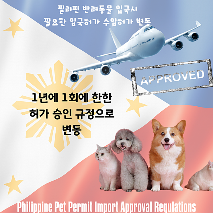  필리핀 강아지 고양이 운송  반려동물해외검역 수입허가규정 변동 [코로나바이러스]