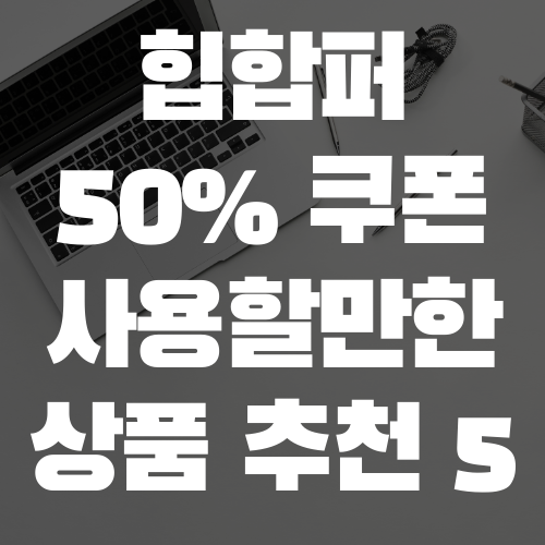 힙합퍼 출석 50% 쿠폰 사용할만한 상품 추천 <5>