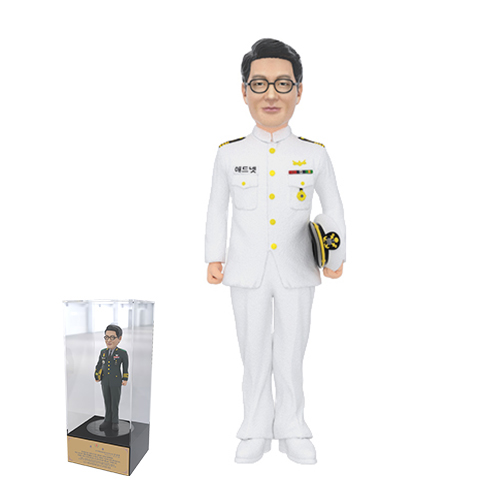  쓰리디프린터로프린팅한 모델링 군인피규어 감사패_애드넷